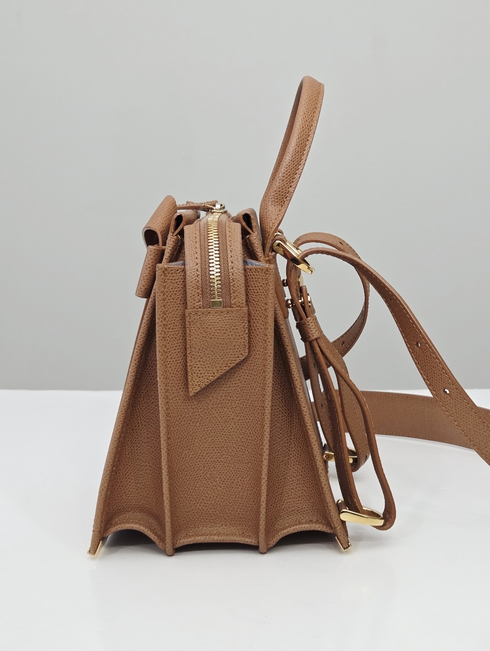 SENREVE ARMONICA CONVERTIBLE BAG - CHESTNUT PEBBLED LEATHER - Picture 7 of 11
